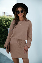 Load image into Gallery viewer, Cut Out Back Knot Waist Dress