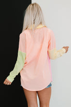 Load image into Gallery viewer, Davi & Dani Opposites Attract Full Size Run Color Block Button Down Shirt
