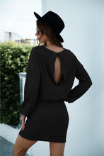 Load image into Gallery viewer, Cut Out Back Knot Waist Dress