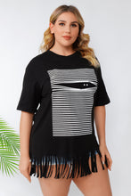 Load image into Gallery viewer, Plus Size Tassel Hemline Top