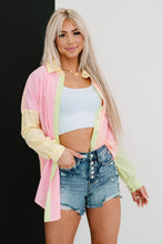 Load image into Gallery viewer, Davi & Dani Opposites Attract Full Size Run Color Block Button Down Shirt