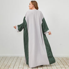 Load image into Gallery viewer, Plus Size Polka Dot Open Front Duster Cardigan