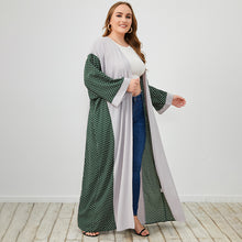 Load image into Gallery viewer, Plus Size Polka Dot Open Front Duster Cardigan