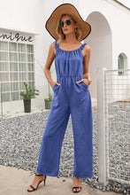 Load image into Gallery viewer, Ruffle Strap Wide Leg Jumpsuit