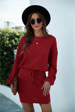 Load image into Gallery viewer, Cut Out Back Knot Waist Dress