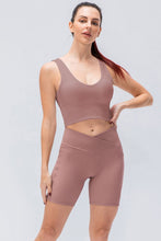 Load image into Gallery viewer, Reversible Ribbed Cropped Yoga Tank