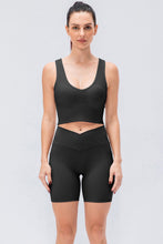 Load image into Gallery viewer, Reversible Ribbed Cropped Yoga Tank