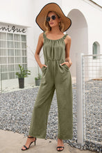 Load image into Gallery viewer, Ruffle Strap Wide Leg Jumpsuit