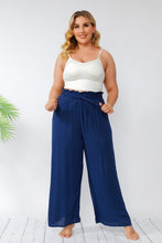 Load image into Gallery viewer, Plus Size Wide Leg High Waist Pants