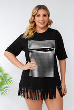 Load image into Gallery viewer, Plus Size Tassel Hemline Top