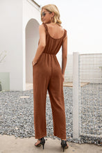 Load image into Gallery viewer, Ruffle Strap Wide Leg Jumpsuit
