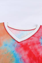 Load image into Gallery viewer, Plus Size Tie-Dye V-Neck Tee