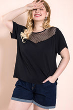 Load image into Gallery viewer, Plus Size Mesh Detail Top