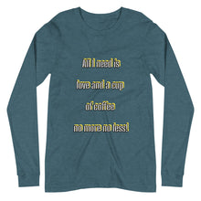 Load image into Gallery viewer, coffee loveUnisex Long Sleeve Tee