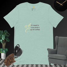 Load image into Gallery viewer, cup of coffee Unisex t-shirt