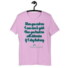 Load image into Gallery viewer, when you met me Short-Sleeve Unisex T-Shirt