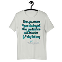 Load image into Gallery viewer, when you met me Short-Sleeve Unisex T-Shirt