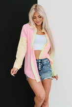 Load image into Gallery viewer, Davi &amp; Dani Opposites Attract Full Size Run Color Block Button Down Shirt
