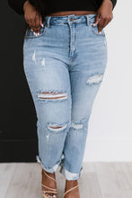 Load image into Gallery viewer, RISEN Taking It Easy Full Size Run Distressed Straight Leg Jeans
