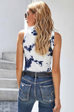 Load image into Gallery viewer, Graffiti Print Ribbed Tank
