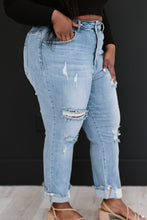 Load image into Gallery viewer, RISEN Taking It Easy Full Size Run Distressed Straight Leg Jeans
