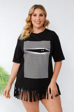 Load image into Gallery viewer, Plus Size Tassel Hemline Top
