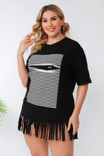 Load image into Gallery viewer, Plus Size Tassel Hemline Top
