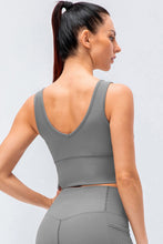 Load image into Gallery viewer, Reversible Ribbed Cropped Yoga Tank

