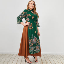 Load image into Gallery viewer, Plus Size Floral Layered Maxi Dress
