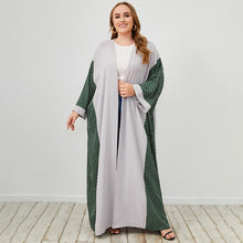 Load image into Gallery viewer, Plus Size Polka Dot Open Front Duster Cardigan
