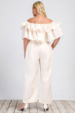 Load image into Gallery viewer, Plus Size Off-Shoulder Ruffled Jumpsuit
