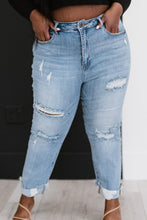 Load image into Gallery viewer, RISEN Taking It Easy Full Size Run Distressed Straight Leg Jeans
