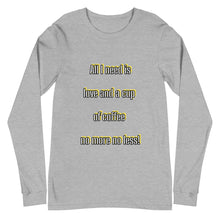 Load image into Gallery viewer, coffee loveUnisex Long Sleeve Tee
